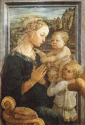 Fra Filippo Lippi Madonna and Child with Two Angels France oil painting artist